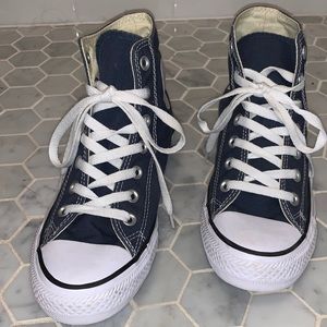 Blue High Top Converse sneakers Size 7.5